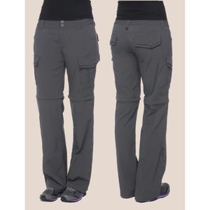 prAna Gray Convertible Hiking/Outdoors Pants